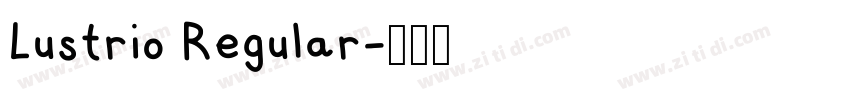 Lustrio Regular字体转换